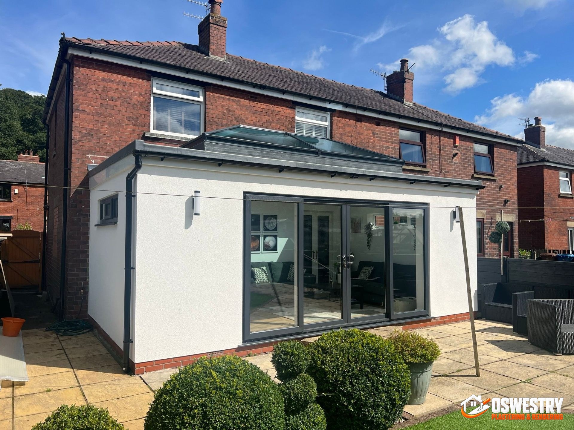 Modern K Rend extension finish